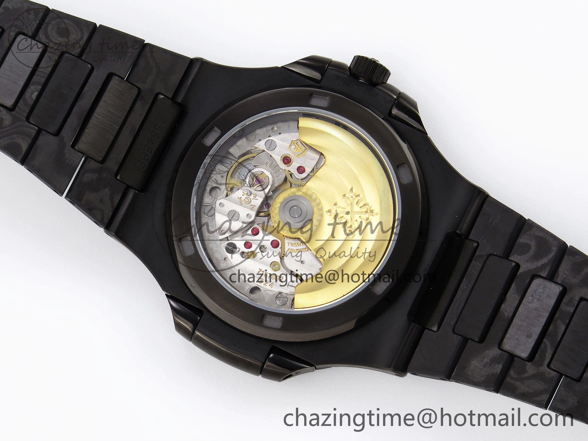 Versatile Nautilus 5711 DIW Carbon DIWF 1:1 Best Edition Blue Textured Dial on Carbon PVD Bracelet 324CS 8795
