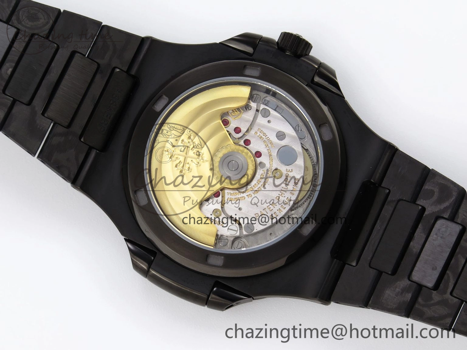 Versatile Nautilus 5711 DIW Carbon DIWF 1:1 Best Edition Blue Textured Dial on Carbon PVD Bracelet 324CS 8795