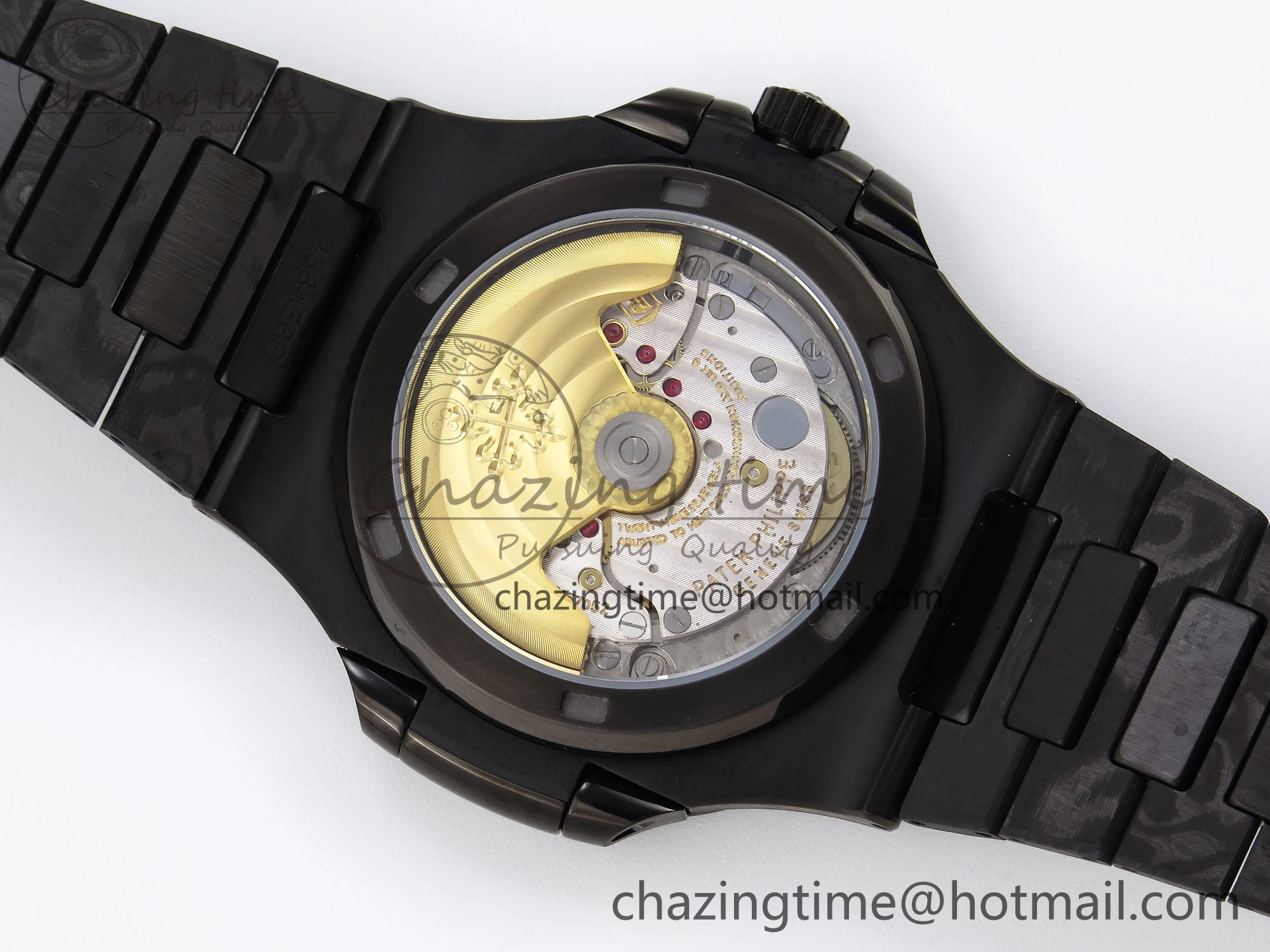 Versatile Nautilus 5711 DIW Carbon DIWF 1:1 Best Edition Blue Textured Dial on Carbon PVD Bracelet 324CS 8795