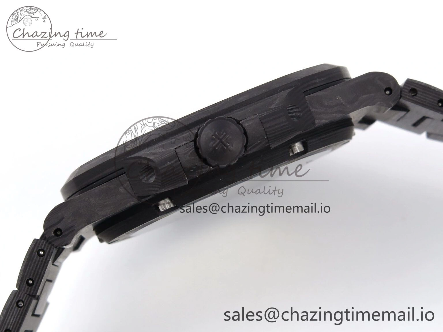 Tailored Nautilus 5711 DIW Carbon DIWF 1:1 Best Edition Orange Textured Dial On Carbon Bracelet 324CS 8694