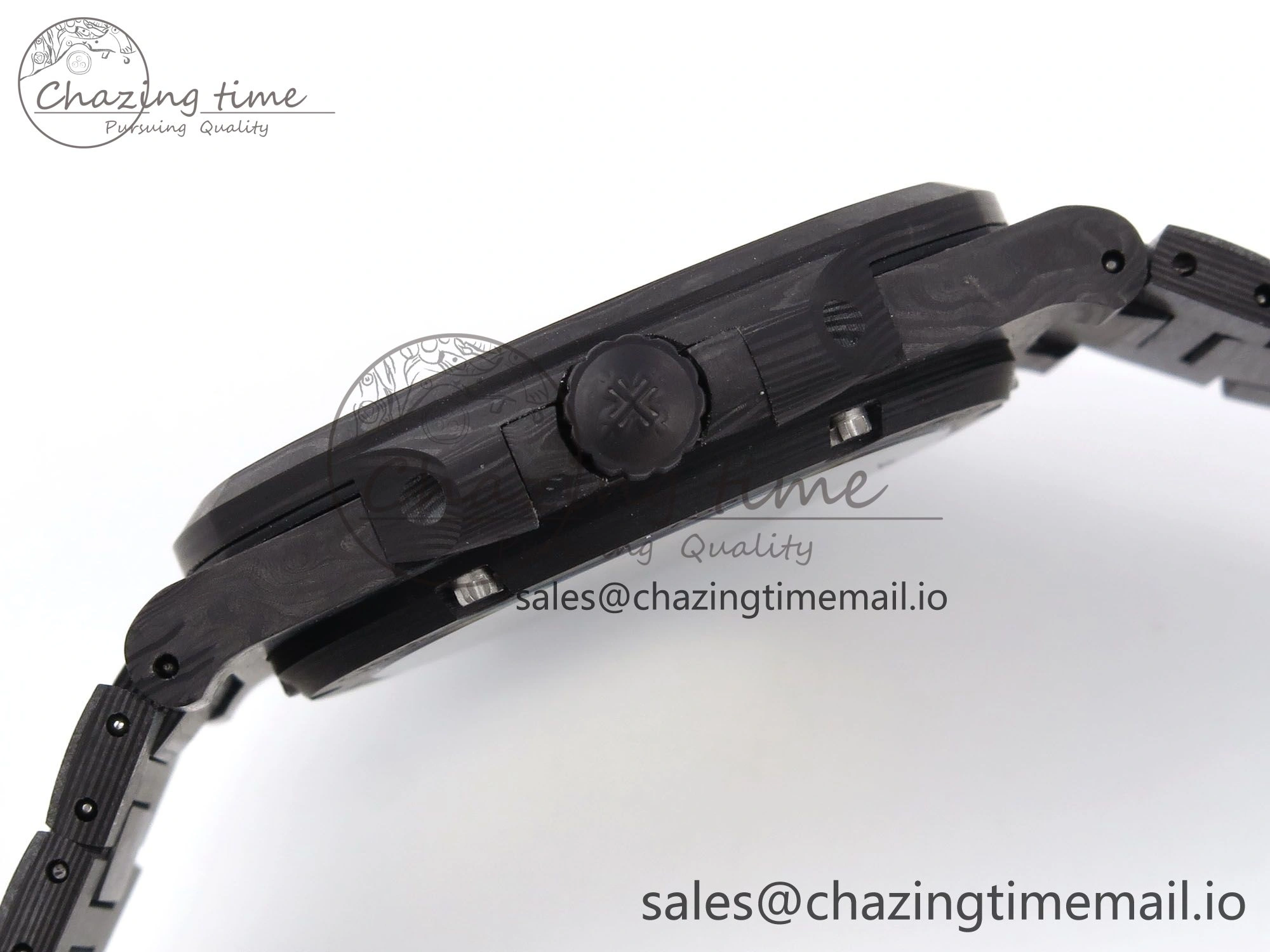 Tailored Nautilus 5711 DIW Carbon DIWF 1:1 Best Edition Orange Textured Dial On Carbon Bracelet 324CS 8694