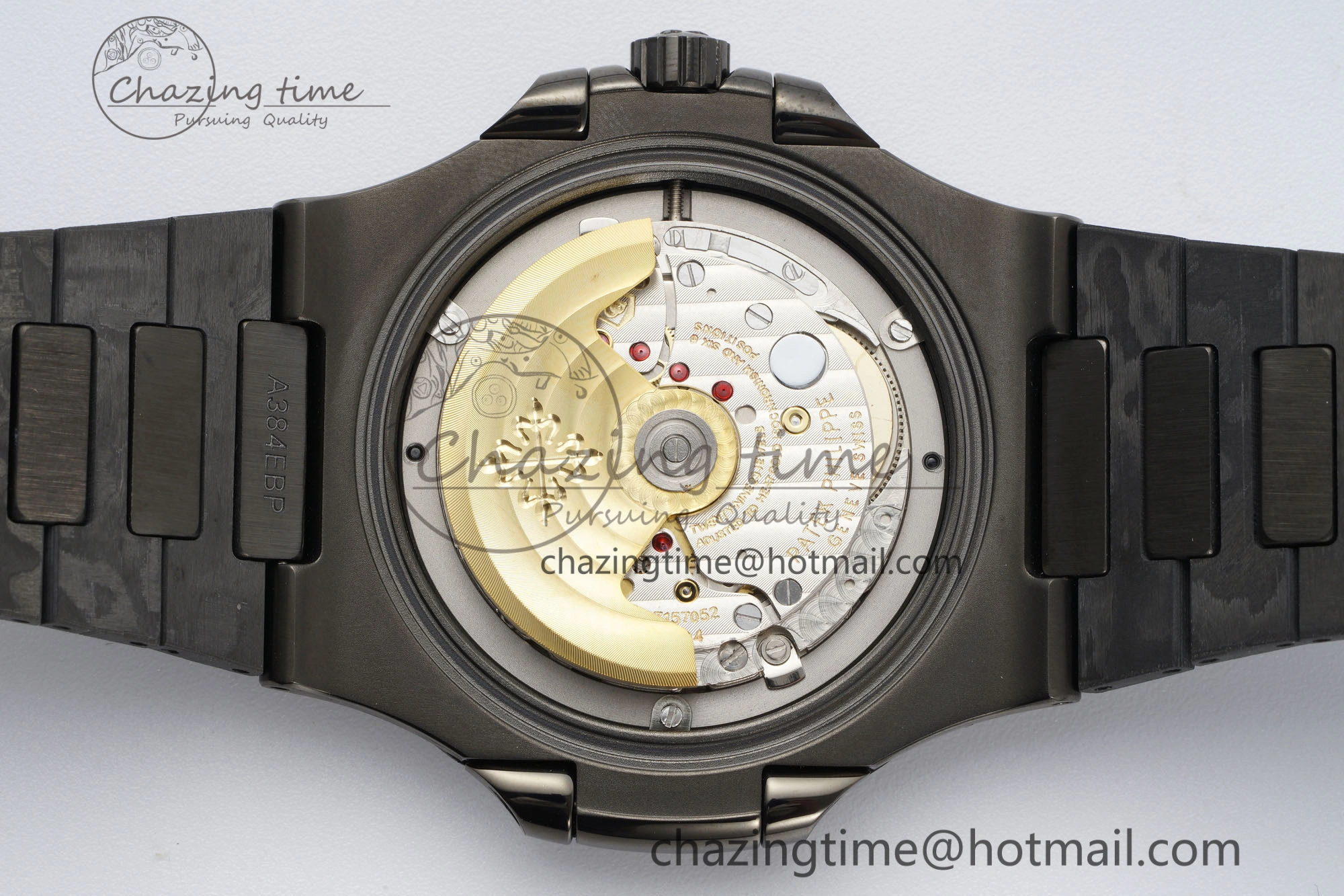 Nautilus 5711 DIW Carbon DIWF 1:1 Best Edition Tiffany Blue Textured Dial on Carbon PVD Bracelet 324CS Effortless 8785
