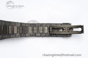 Nautilus 5711 DIW Carbon DIWF 1:1 Best Edition Tiffany Blue Textured Dial on Carbon PVD Bracelet 324CS Effortless 8785