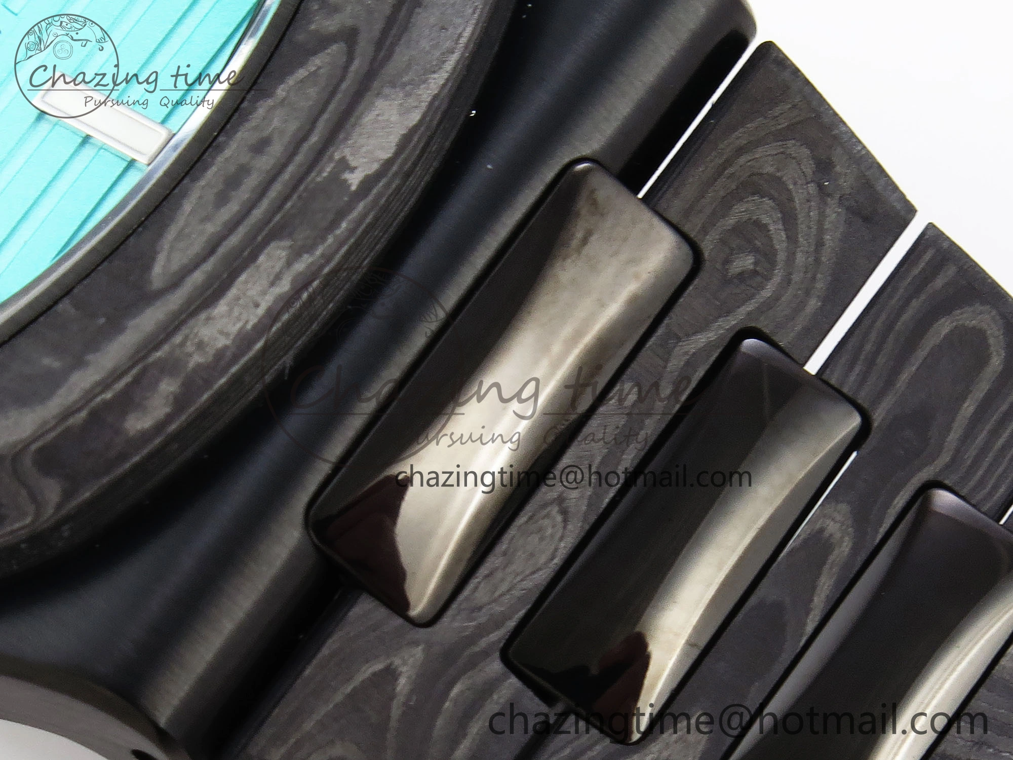 Popular Nautilus 5711 DIW Carbon DIWF 1:1 Best Edition Tiffany Blue Textured Dial on Carbon PVD Bracelet 324CS 8793