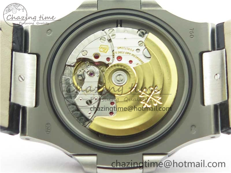 Nautilus 5711 PPF 1:1 Best Edition Blue Textured Dial on Leather Strap 324CS V Thermal 8935
