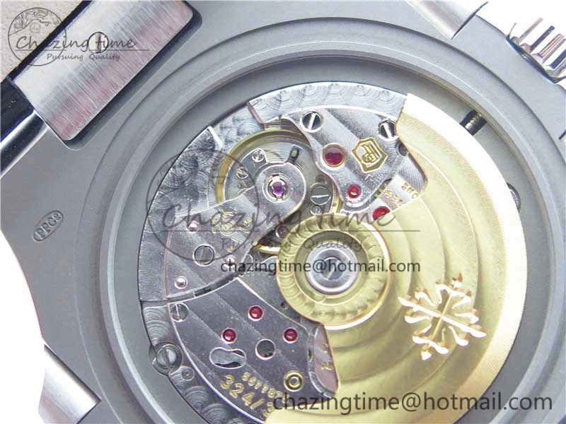 Nautilus 5711 PPF 1:1 Best Edition Blue Textured Dial on Leather Strap 324CS V Thermal 8935