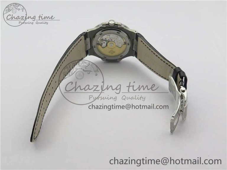 Nautilus 5711 PPF 1:1 Best Edition Blue Textured Dial on Leather Strap 324CS V Thermal 8935