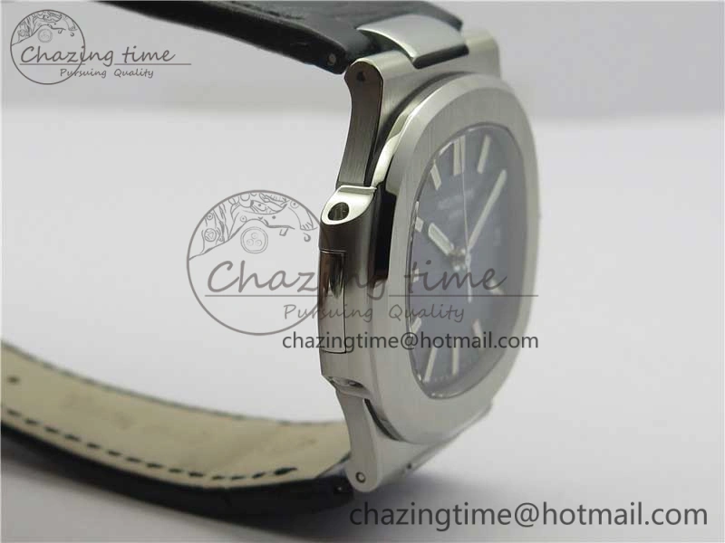 Nautilus 5711 PPF 1:1 Best Edition Blue Textured Dial on Leather Strap 324CS V Thermal 8935
