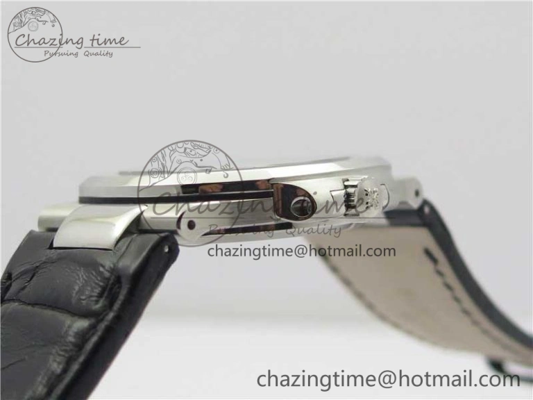 Nautilus 5711 PPF 1:1 Best Edition White Textured Dial on Leather Strap 324CS V ModernLook 8938