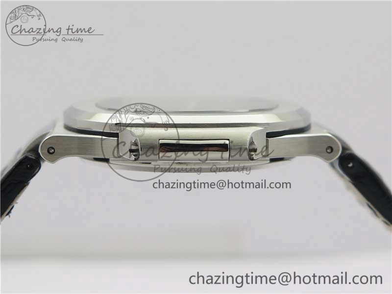 Nautilus 5711 PPF 1:1 Best Edition White Textured Dial on Leather Strap 324CS V ModernLook 8938