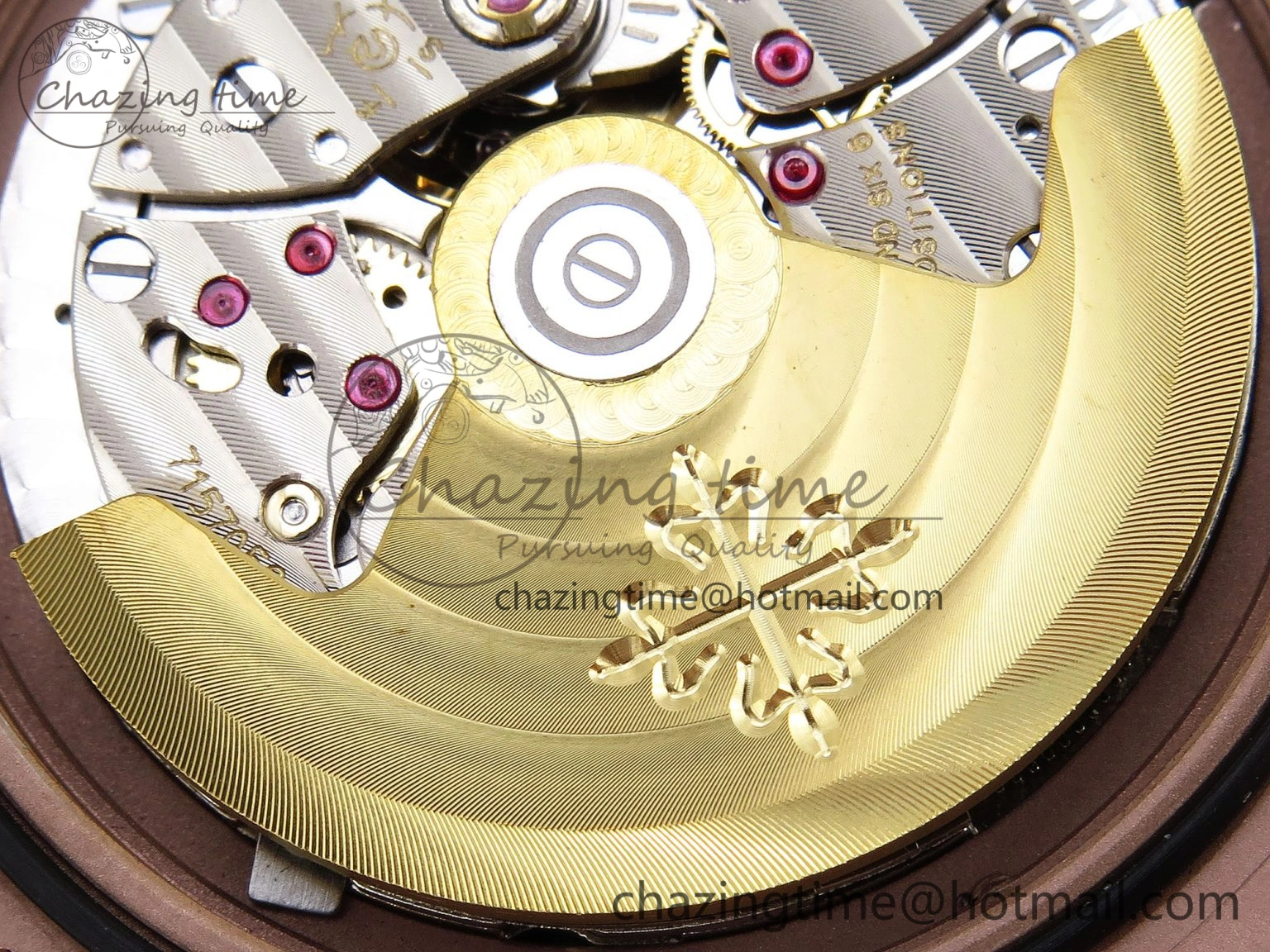 Nautilus 5711 RG GPF 1:1 Best Edition Gray Dial Purple Diamonds Bezel on RG Bracelet 324CS Reliable 8790