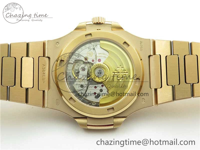 ModernLook Nautilus 5711 RG PPF 1:1 Best Edition Gray Dial Diamonds Bezel on RG Bracelet 324CS (Free box) V 8887