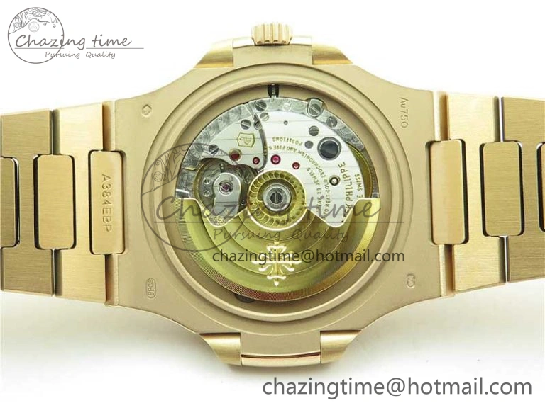 ModernLook Nautilus 5711 RG PPF 1:1 Best Edition Gray Dial Diamonds Bezel on RG Bracelet 324CS (Free box) V 8887