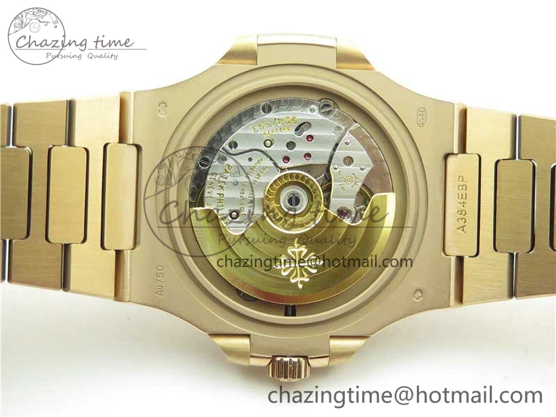 ModernLook Nautilus 5711 RG PPF 1:1 Best Edition Gray Dial Diamonds Bezel on RG Bracelet 324CS (Free box) V 8887