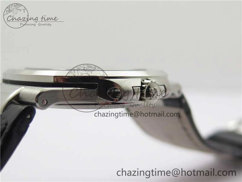 MoistureWicking Nautilus 5711 SS 3KF 1:1 Best Edition Gray Textured Dial on Black Leather Strap A324 Super Clone V 8878