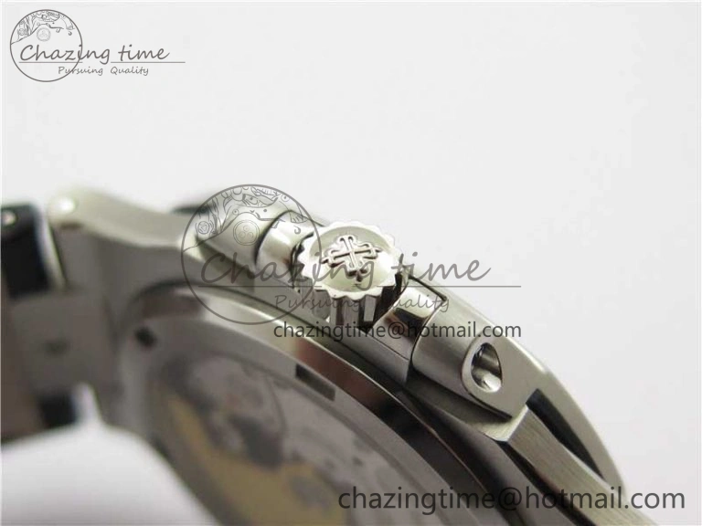 MoistureWicking Nautilus 5711 SS 3KF 1:1 Best Edition Gray Textured Dial on Black Leather Strap A324 Super Clone V 8878
