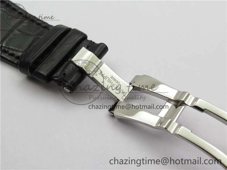 MoistureWicking Nautilus 5711 SS 3KF 1:1 Best Edition Gray Textured Dial on Black Leather Strap A324 Super Clone V 8878