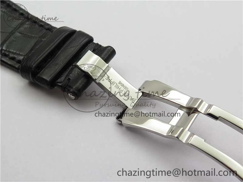 MoistureWicking Nautilus 5711 SS 3KF 1:1 Best Edition Gray Textured Dial on Black Leather Strap A324 Super Clone V 8878