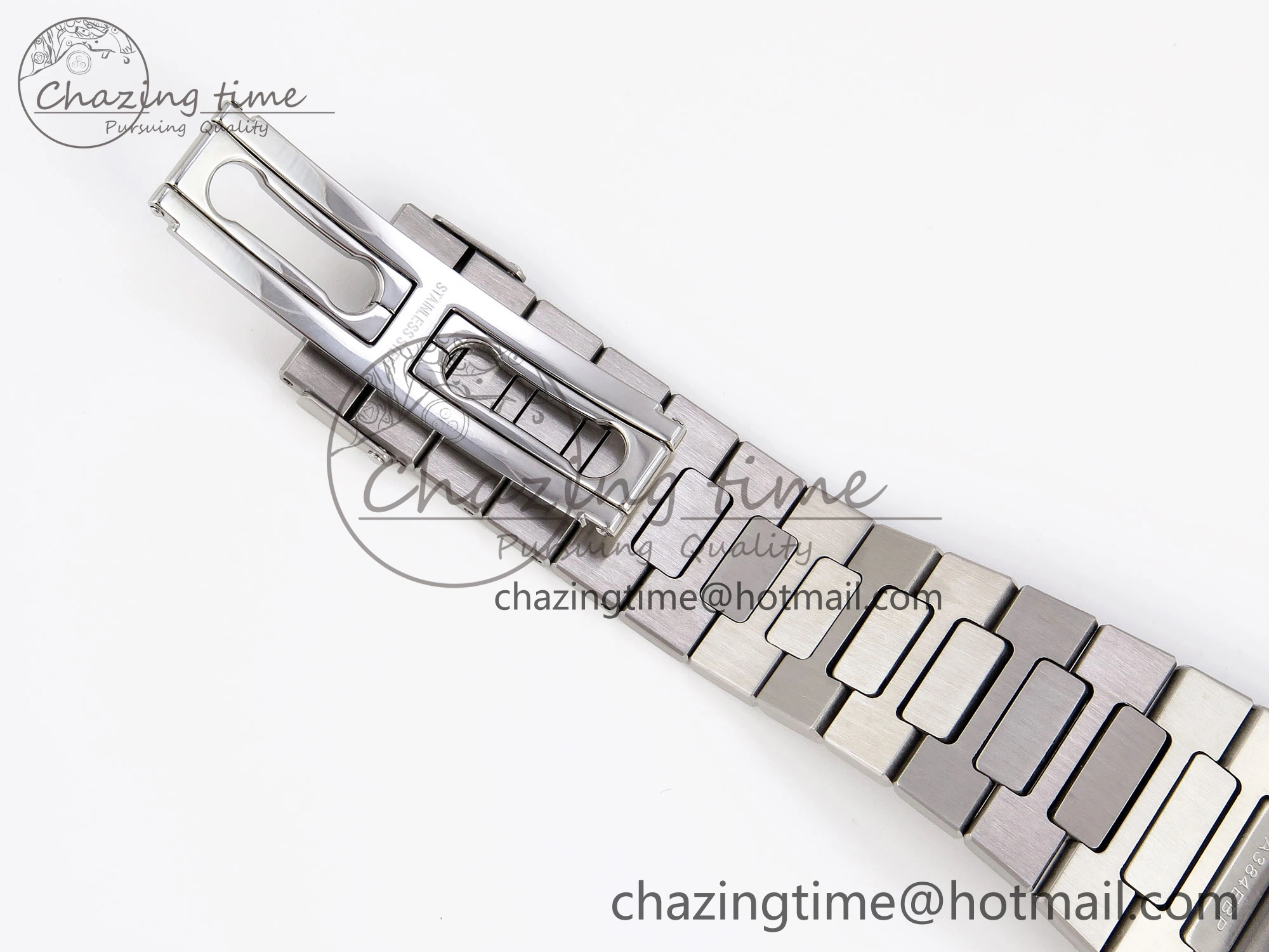 Nautilus 5711 SS GPF 1:1 Best Edition Gray Dial Green Diamonds Bezel on SS Bracelet 324CS Comfortable 8789