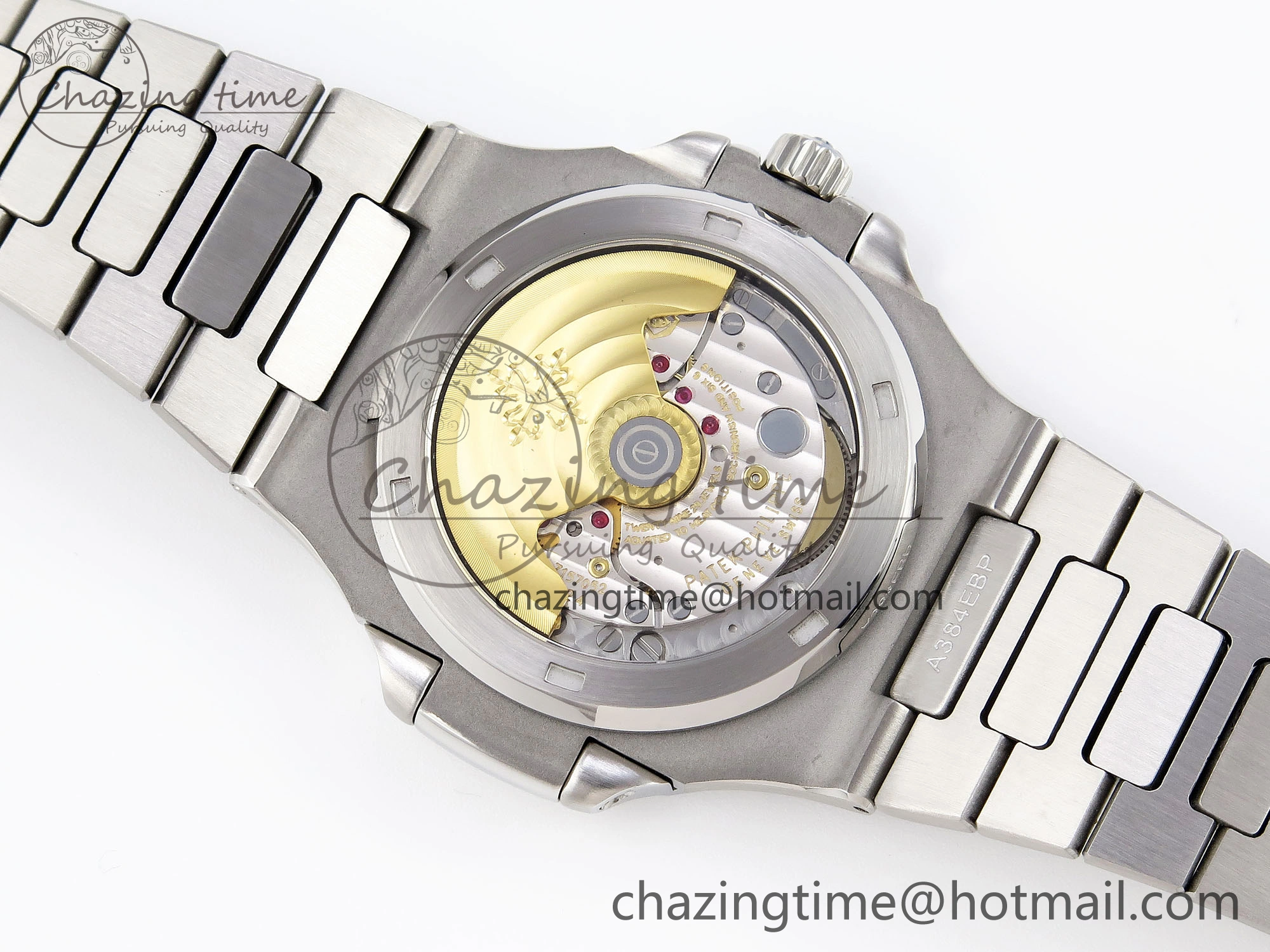 Nautilus 5711 SS GPF 1:1 Best Edition Gray Dial Green Diamonds Bezel on SS Bracelet 324CS Comfortable 8789