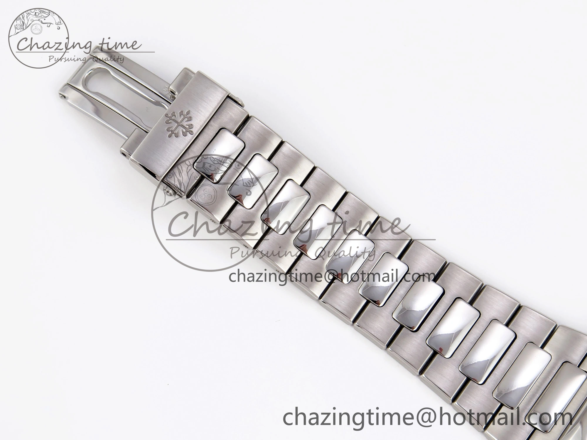 Affordable Nautilus 5711 SS GPF 1:1 Best Edition Gray Dial Purple Diamonds Bezel on SS Bracelet 324CS 8787