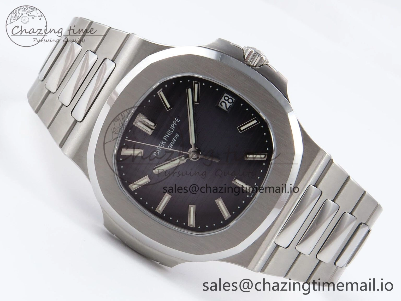 Tailored Nautilus 5711 SS PPF 1:1 Best Edition Blue Dial on SS Bracelet A324 V3s 8696