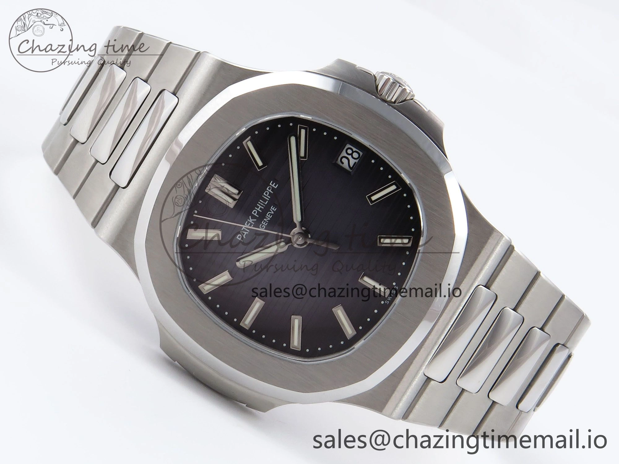 Tailored Nautilus 5711 SS PPF 1:1 Best Edition Blue Dial on SS Bracelet A324 V3s 8696