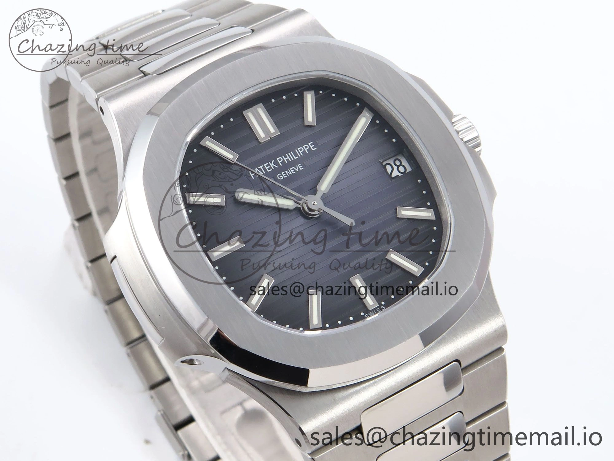 Tailored Nautilus 5711 SS PPF 1:1 Best Edition Blue Dial on SS Bracelet A324 V3s 8696