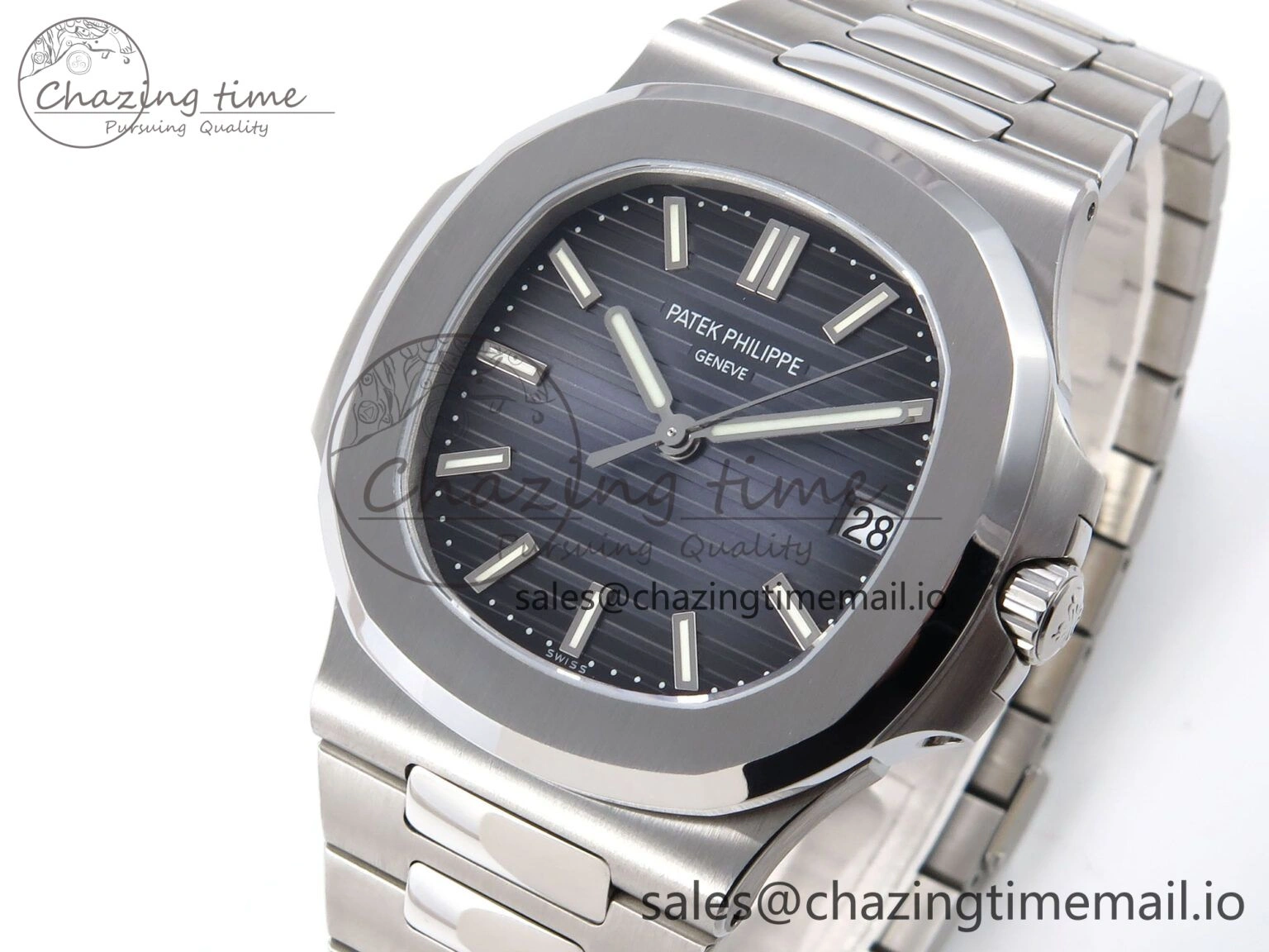 Tailored Nautilus 5711 SS PPF 1:1 Best Edition Blue Dial on SS Bracelet A324 V3s 8696