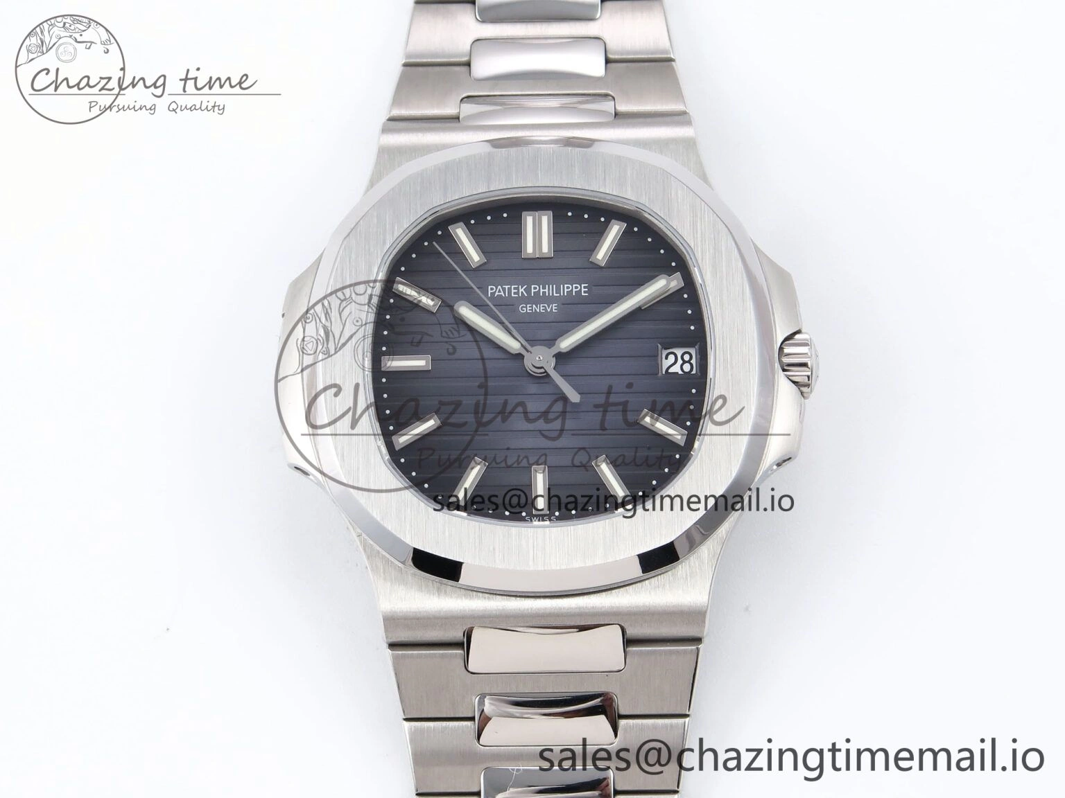 Tailored Nautilus 5711 SS PPF 1:1 Best Edition Blue Dial on SS Bracelet A324 V3s 8696