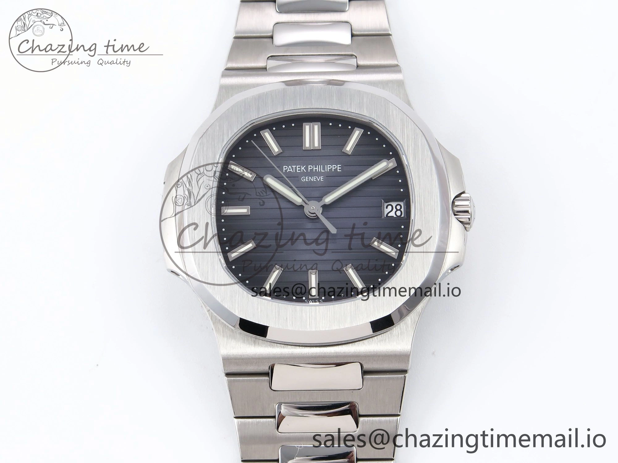 Tailored Nautilus 5711 SS PPF 1:1 Best Edition Blue Dial on SS Bracelet A324 V3s 8696