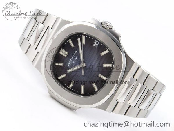 Sustainable Nautilus 5711 1A-010 PPF 1:1 Best Edition Blue Textured Dial on SS Bracelet Super Clone 26-330 V 8728