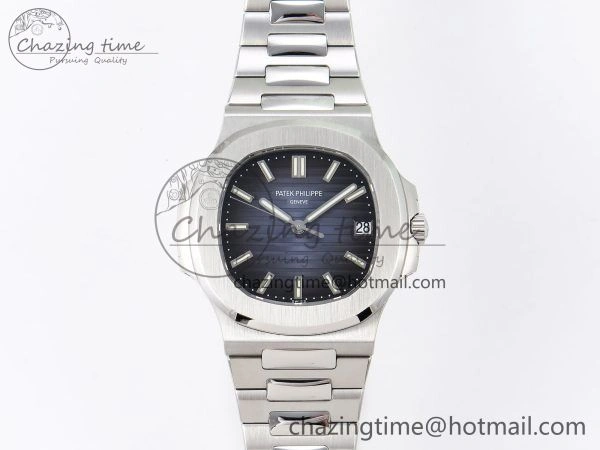 Sustainable Nautilus 5711 1A-010 PPF 1:1 Best Edition Blue Textured Dial on SS Bracelet Super Clone 26-330 V 8728