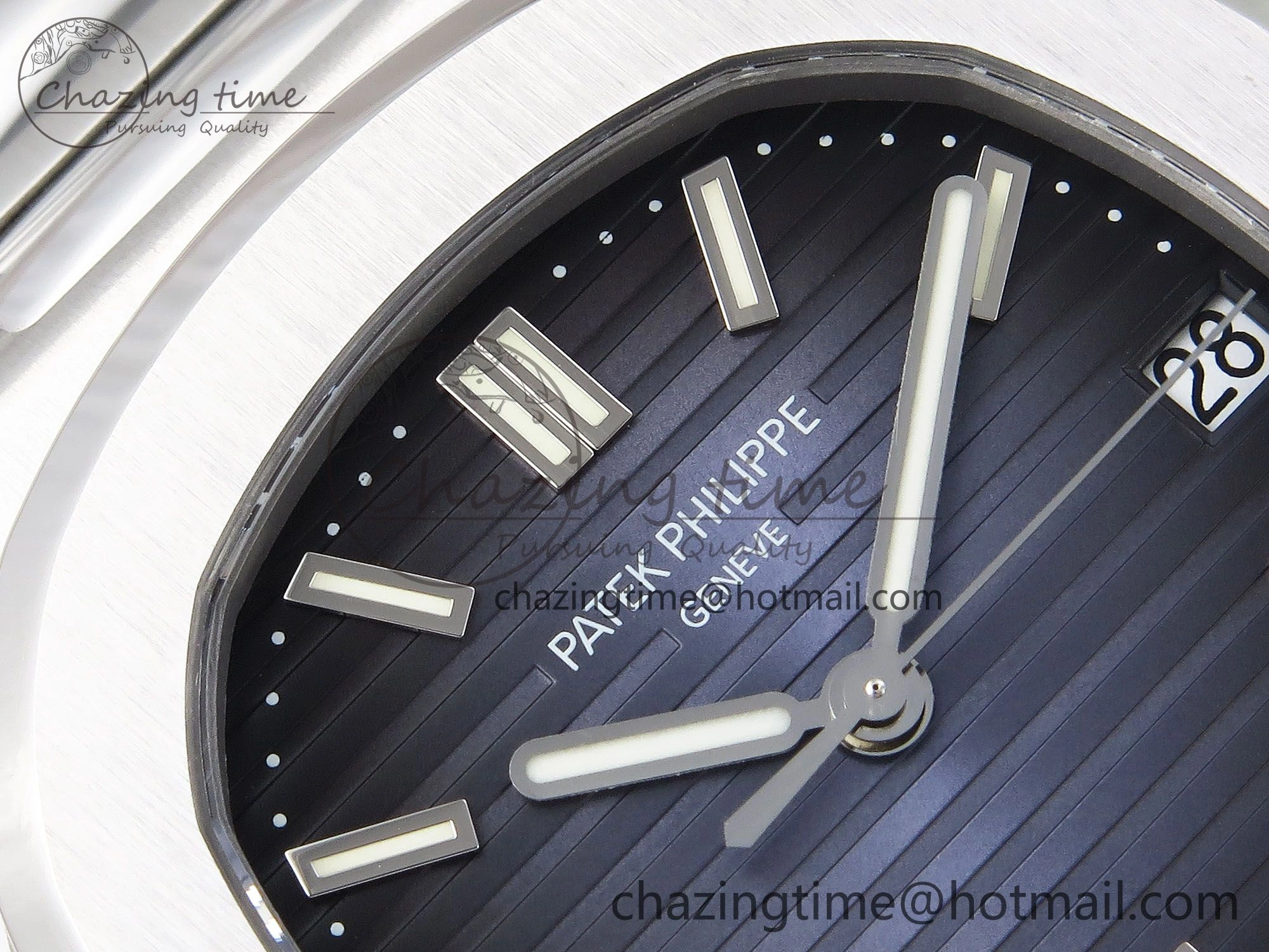 Sustainable Nautilus 5711 1A-010 PPF 1:1 Best Edition Blue Textured Dial on SS Bracelet Super Clone 26-330 V 8728