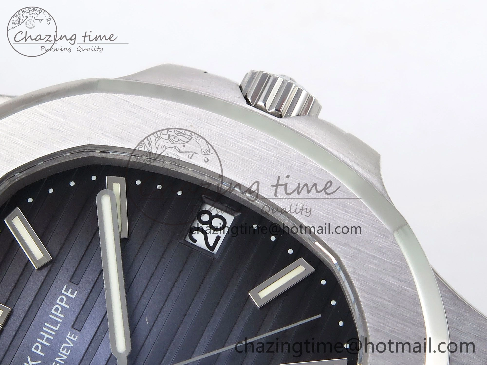 Sustainable Nautilus 5711 1A-010 PPF 1:1 Best Edition Blue Textured Dial on SS Bracelet Super Clone 26-330 V 8728