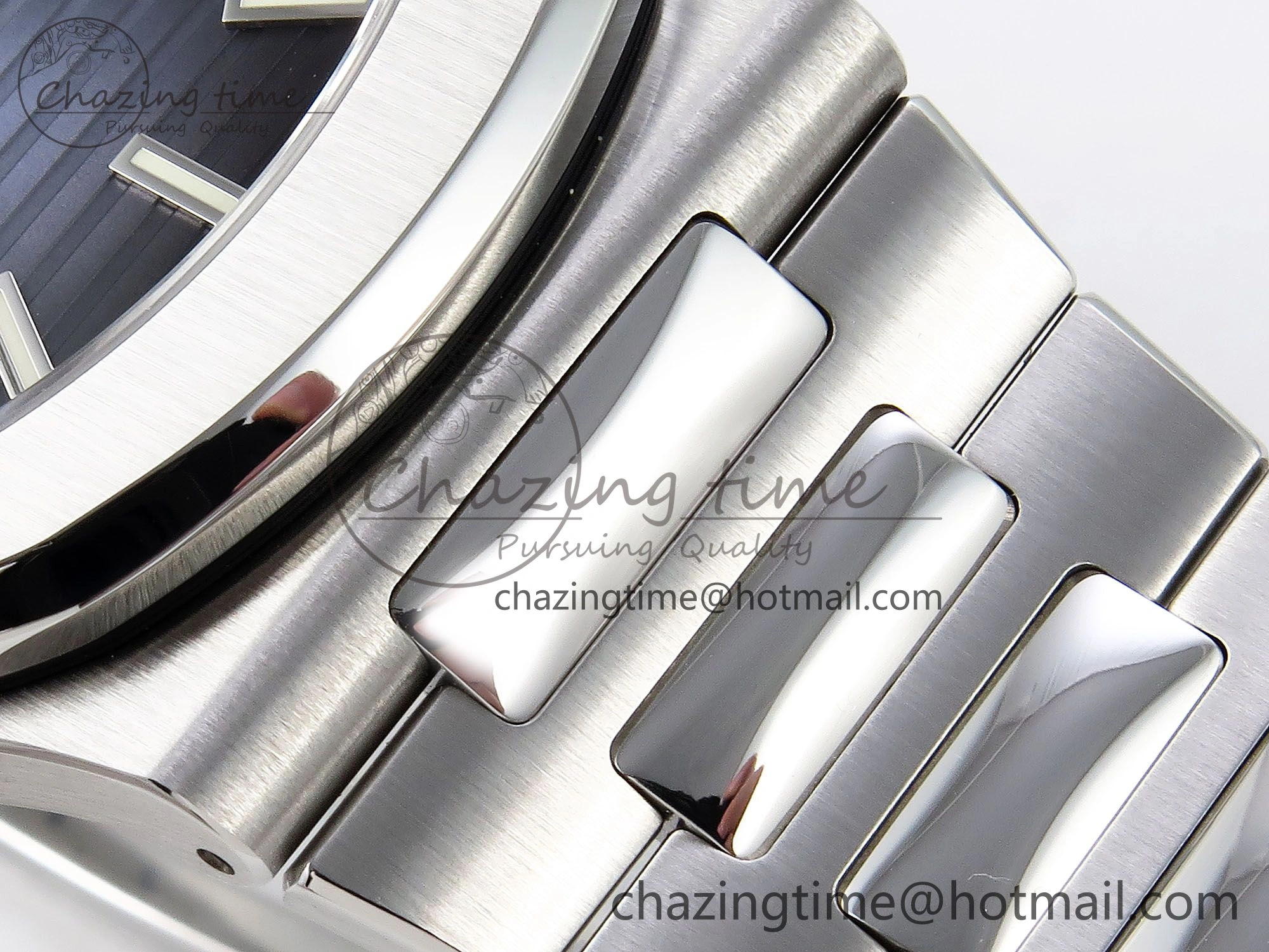 Sustainable Nautilus 5711 1A-010 PPF 1:1 Best Edition Blue Textured Dial on SS Bracelet Super Clone 26-330 V 8728