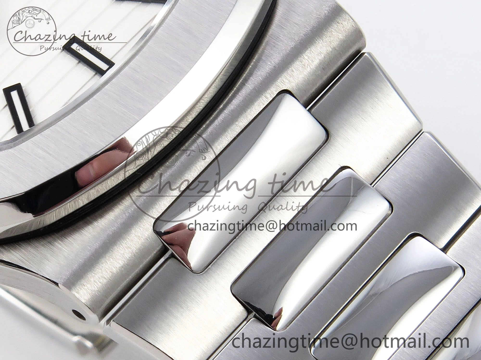 SmartChoice Nautilus 5711 1A-011 PPF 1:1 Best Edition White Textured Dial on SS Bracelet Super Clone 26-330 V 8730