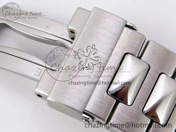 SmartChoice Nautilus 5711 1A-011 PPF 1:1 Best Edition White Textured Dial on SS Bracelet Super Clone 26-330 V 8730