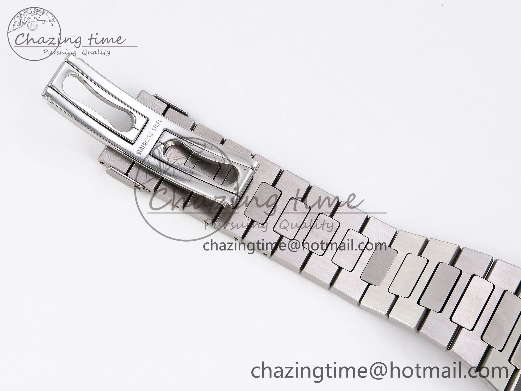 SmartChoice Nautilus 5711 1A-011 PPF 1:1 Best Edition White Textured Dial on SS Bracelet Super Clone 26-330 V 8730