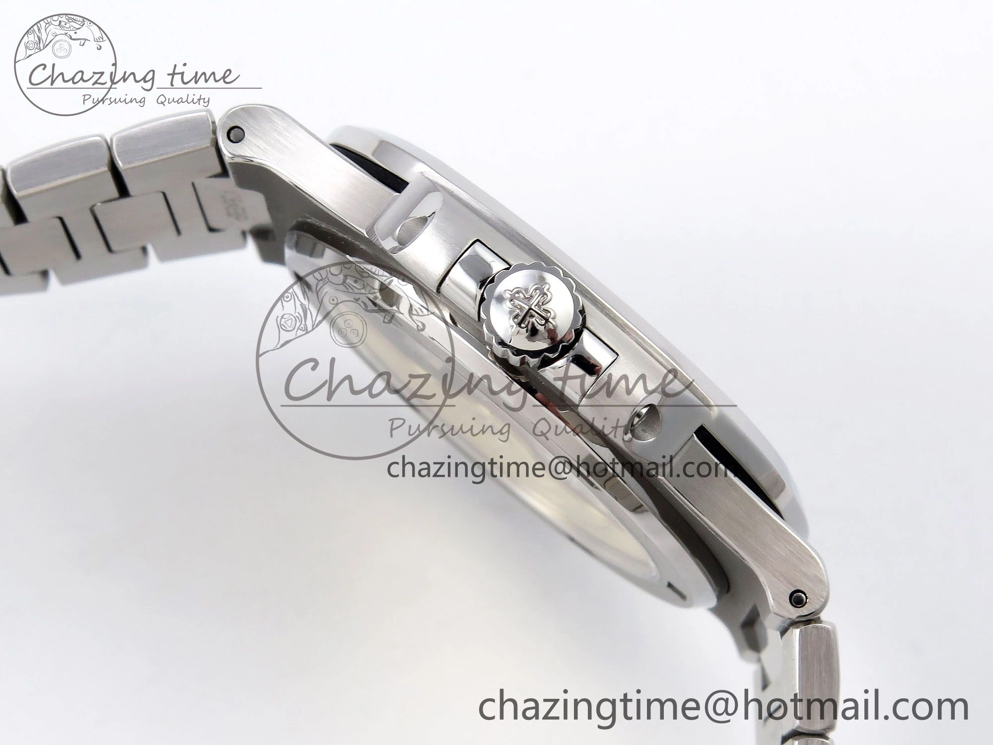 Nautilus 5711 1A-014 PPF 1:1 Best Edition Green Textured Dial on SS Bracelet Super Clone 26-330 V RelaxedFit 8727