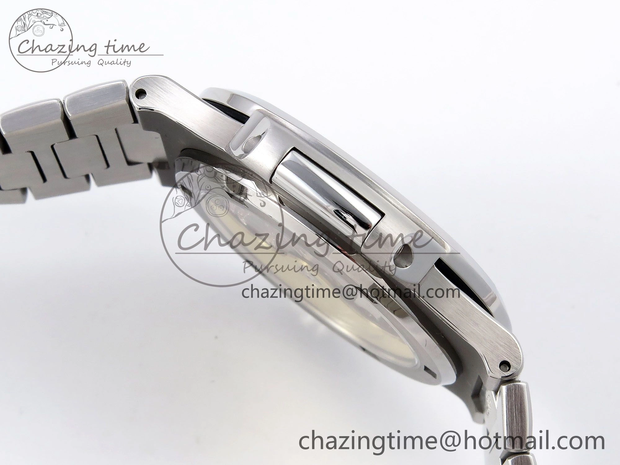 Nautilus 5711 1A-014 PPF 1:1 Best Edition Green Textured Dial on SS Bracelet Super Clone 26-330 V RelaxedFit 8727