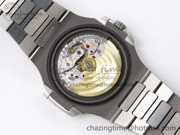Nautilus 5711 1A-014 PPF 1:1 Best Edition Green Textured Dial on SS Bracelet Super Clone 26-330 V RelaxedFit 8727