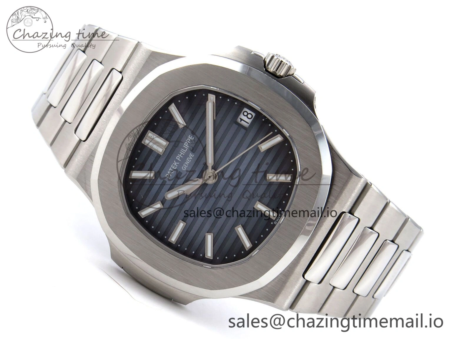 BestValue Nautilus 5711 1A 3KF 1:1 Best Edition Blue Dial on SS Bracelet A324 Super Clone V 8714