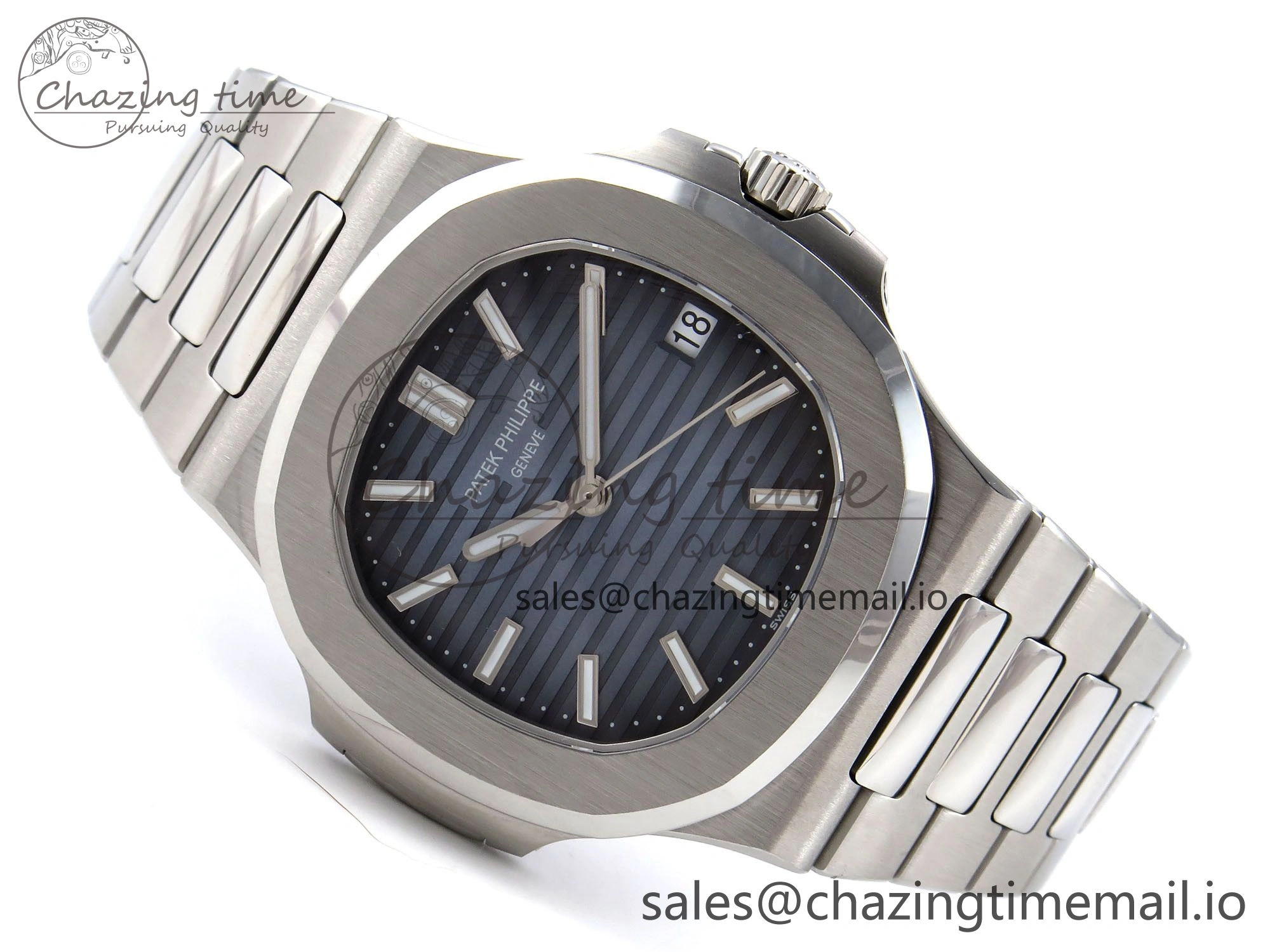 BestValue Nautilus 5711 1A 3KF 1:1 Best Edition Blue Dial on SS Bracelet A324 Super Clone V 8714