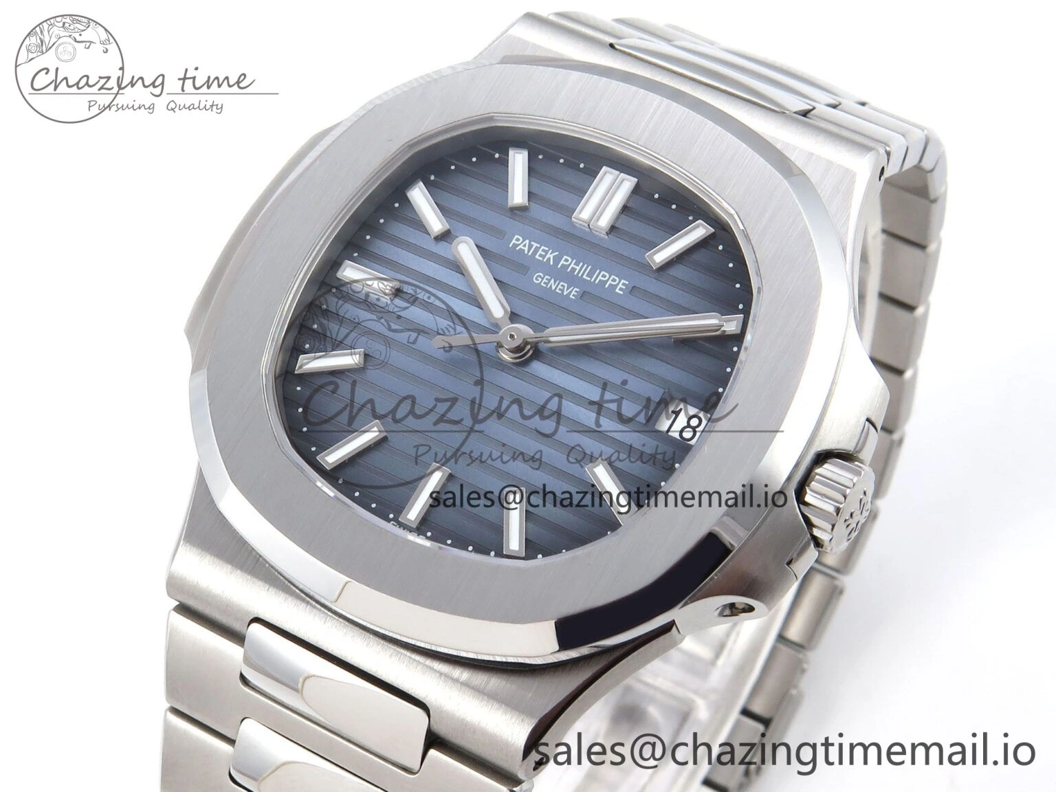 BestValue Nautilus 5711 1A 3KF 1:1 Best Edition Blue Dial on SS Bracelet A324 Super Clone V 8714