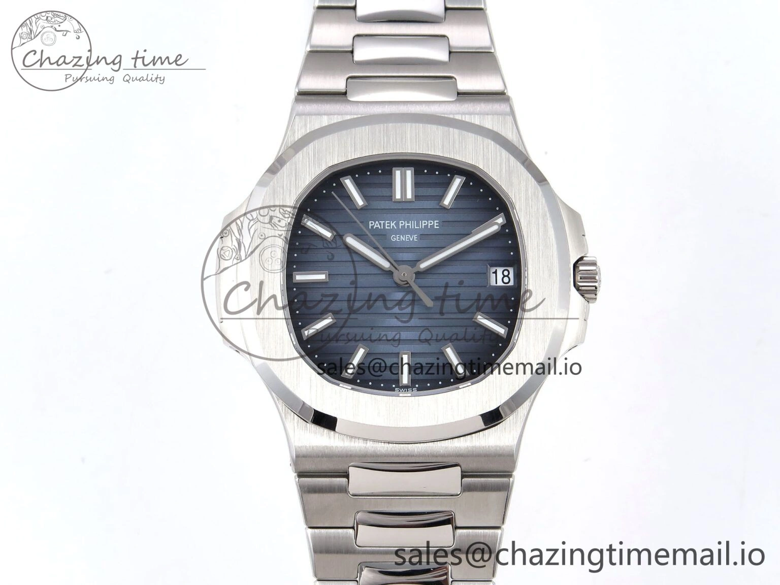 BestValue Nautilus 5711 1A 3KF 1:1 Best Edition Blue Dial on SS Bracelet A324 Super Clone V 8714