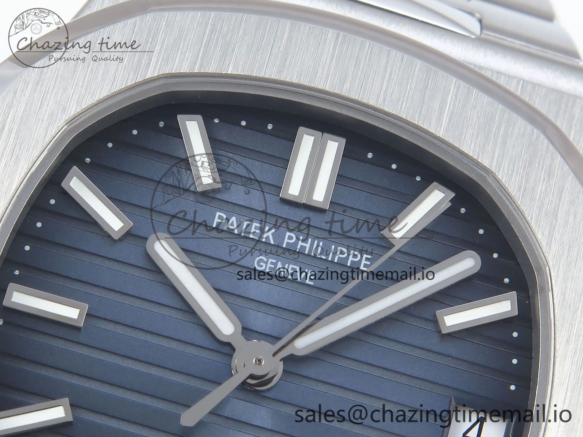 SmartChoice Nautilus 5711 1A 3KF 1:1 Best Edition Blue Textured Dial on SS Bracelet A324 Super Clone V 8653
