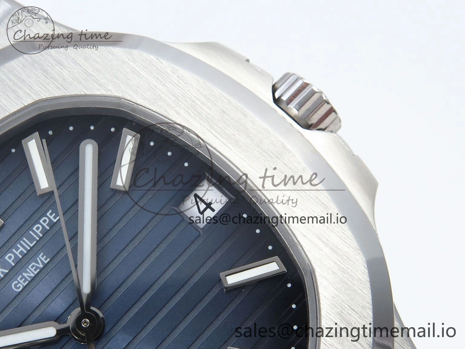 SmartChoice Nautilus 5711 1A 3KF 1:1 Best Edition Blue Textured Dial on SS Bracelet A324 Super Clone V 8653