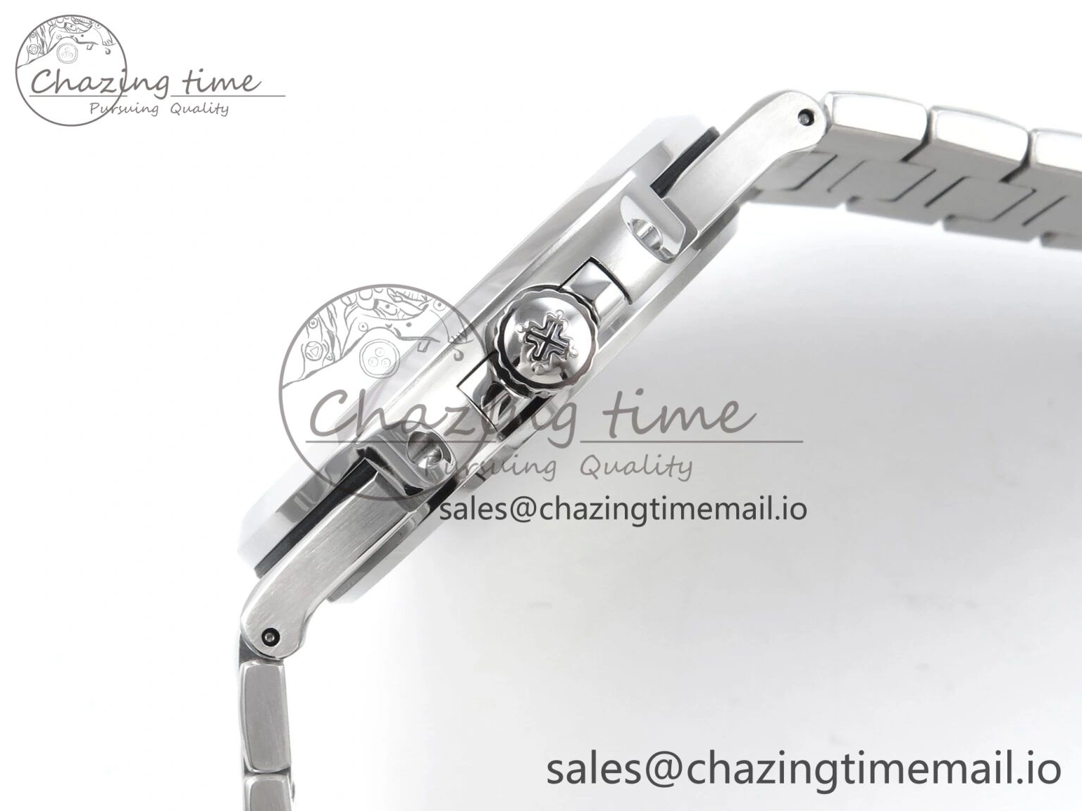 SmartChoice Nautilus 5711 1A 3KF 1:1 Best Edition Blue Textured Dial on SS Bracelet A324 Super Clone V 8653