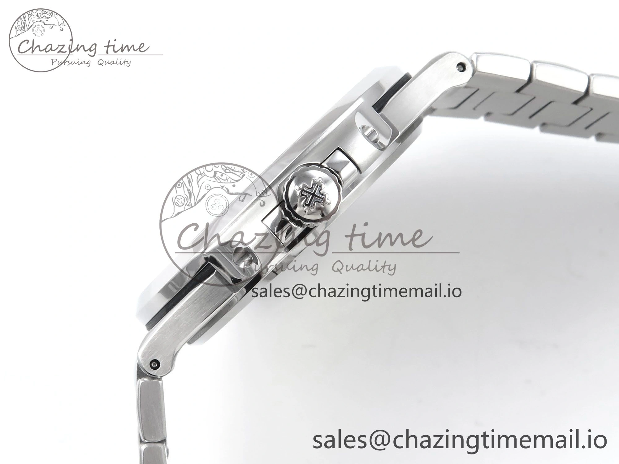 SmartChoice Nautilus 5711 1A 3KF 1:1 Best Edition Blue Textured Dial on SS Bracelet A324 Super Clone V 8653